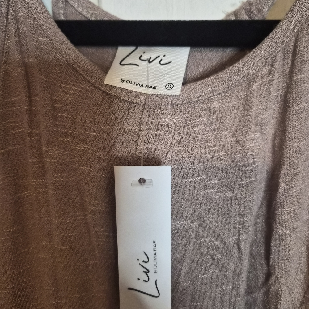 Olivia Rae Top in Light Brown - Picture 2 of 2